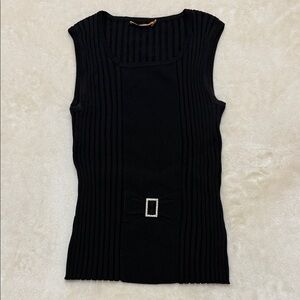 Belldini Elegant Black Sleeveless Top L